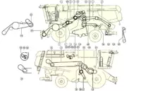 Элементы привода комбайна CLAAS Lexion 580