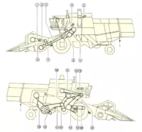 Элементы привода комбайна CLAAS Consul