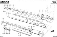 Зерновые шнеки комбайна Claas Lexion 480
