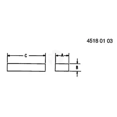 Шпонка 8х7х50 49M6480 Аналог ГРЕЦИЯ 123 775