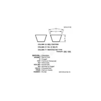 Ремень 22X2860Lw набор 2 шт. AH150678 Tagex Аналог Германия 119 183 — изображение 2