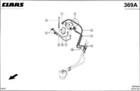 Гидропроводы, claas autopilot. Гидравлические линии. Гидравлика. Запчасти для комбайнов mega 370-360 № машины 84600011 - 84699999. Схема 1