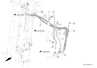 Гидропроводы толкателя проб квантиметра. Гидравлические линии. Гидравлика. Запчасти для комбайнов tucano 320 № машины l0200011 - l0299999
