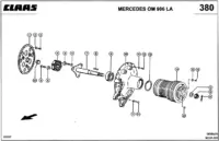 Mercedes om 906 la; отбор мощности. Механические редукторы. Запчасти для коробки передач / муфты шарнирного вала зерноуборочных комбайнов mega 350 № машины 83500011 - 83599999