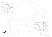 Зеркало. Кабина. Запчасти для комбайнов tucano 320 № машины l0200011 - l0299999. Схема 1