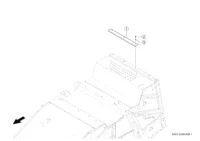 Монтажные детали. Лоток / основание. Очистка. Запчасти для комбайнов tucano 320 № машины l0200011 - l0299999. Схема 4