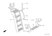 Лестница для подъема. Подножка. Навесные детали / пневматика. Запчасти комбайнов tucano 320 № машины l0200011 - l0299999