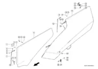 Боковые заслонки. Запчасти для комбайнов tucano 320 № машины l0200011 - l0299999
