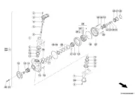 Привод моста, гидравлический двигатель. Управляемый ведущий мост сзади. Ходовая часть. Запчасти для комбайнов tucano 430-420 № машины c2200011 - c2299999. Схема 1