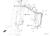 Гидропроводы толкателя проб квантиметра. Гидравлические линии. Гидравлика. Запчасти для комбайнов tucano 430-420 № машины c2200011 - c2299999