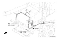 Кабельный комплект сзади. Кабельные комплекты. Электрика / электроника. Запчасти для комбайнов tucano 430-420 № машины c2200011 - c2299999