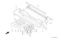 Распределитель. Соломоизмельчитель. Укладка массы / соломы. Запчасти для комбайнов tucano 430-420 № машины c2200011 - c2299999