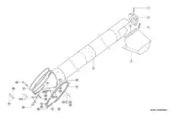 Выгрузная труба зернового бункера. Опорожнение Загрузка / погрузка зерна. Запчасти для комбайнов tucano 430-420 № машины c2200011 - c2299999