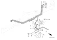 Привод моста, гидравлическая линия. Запчасти для комбайнов tucano 450-440 № машины c3200011 - c3299999. Схема 1