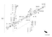 Привод моста, гидравлический двигатель. Запчасти для комбайнов tucano 450-440 № машины c3200011 - c3299999. Схема 1