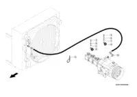 Гидравлическая линия масляного радиатора. Запчасти для комбайнов tucano 450-440 № машины c3200011 - c3299999. Схема 1