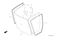 Стекла / уплотнение стекол. Запчасти для комбайнов tucano 450-440 № машины c3200011 - c3299999