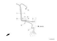 Гидропроводы соломоизмельчителя вкл./Выкл.. Запчасти для комбайнов tucano 450-440 № машины c3200011 - c3299999