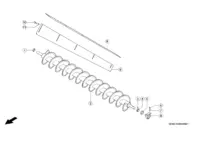 Опорожняющие шнеки. Запчасти для комбайнов tucano 450-440 № машины c3200011 - c3299999. Схема 1