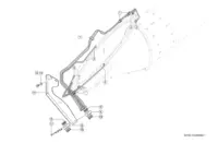 Смазочные трубки. Запчасти для комбайнов tucano 450-440 № машины c3200011 - c3299999. Схема 1
