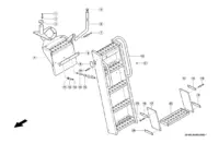 Лестница для подъема. Запчасти комбайнов tucano 450-440 № машины c3200011 - c3299999. Схема 1