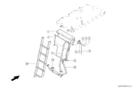 Лестница для подъема сзади. Запчасти комбайнов tucano 450-440 № машины c3200011 - c3299999