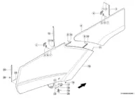 Боковые заслонки. Запчасти для комбайнов tucano 450-440 № машины c3200011 - c3299999. Схема 1