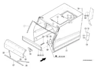 Капот соломоукладчика. Запчасти для комбайнов tucano 450-440 № машины c3200011 - c3299999