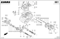 Привод движения; кпп. Запчасти для комбайнов lexion 560-540 № машины 58400011 - 58499999