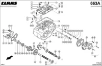 Привод движения; кпп для mts. Запчасти комбайнов lexion 560-540 № машины 58400011 - 58499999. Схема 1