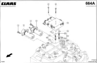 Привод движения; электрогидравл.- Вклю. Запчасти для комбайнов lexion 560-540 № машины 58400011 - 58499999