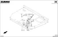 Стояночный тормоз. Запчасти для комбайнов lexion 560-540 № машины 58400011 - 58499999