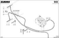 Гидропроводы, охлаждение масла. Запчасти для комбайнов lexion 560-540 № машины 58400011 - 58499999