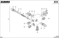 Распределитель. Запчасти для комбайнов lexion 560-540 № машины 58400011 - 58499999. Схема 5