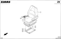 Сидение, механическ. Регулируем.. Запчасти для комбайнов lexion 560-540 № машины 58400011 - 58499999