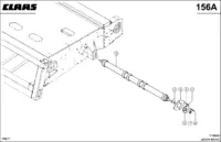 Наклонная камера hp, прижимной валок. Запчасти для комбайнов lexion 560-540 № машины 58400011 - 58499999