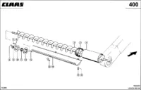 Колосовой шнек. Запчасти для комбайнов lexion 560-540 № машины 58400011 - 58499999