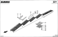 Дополн.-Исполнение для соломотряс. Запчасти комбайнов lexion 560-540 № машины 58400011 - 58499999