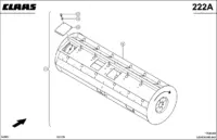 Пальцевый валец. Запчасти для комбайнов lexion 560-540 № машины 58400011 - 58499999. Схема 1