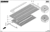Жалюзийные решета. Запчасти для комбайнов lexion 560-540 № машины 58400011 - 58499999
