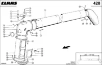 Выгрузной трубы. Запчасти для комбайнов lexion 560-540 № машины 58400011 - 58499999