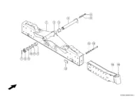 Управляемый мост. Запчасти для комбайнов tucano 580-570 № машины c3800011 - c3899999. Схема 1