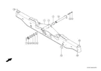 Управляемый мост. Запчасти для комбайнов tucano 580-570 № машины c3800011 - c3899999. Схема 2