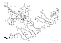 Привод моста, гидравлический клапан. Запчасти для комбайнов tucano 580-570 № машины c3800011 - c3899999. Схема 1