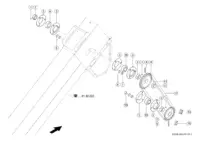 Antrieb uberkehrelevatorkopf. Запчасти для комбайнов tucano 580-570 № машины c3800011 - c3899999