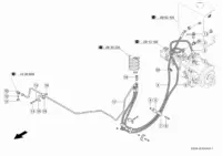 Гидравлическая линия низкого давления. Запчасти для комбайнов tucano 580-570 № машины c3800011 - c3899999