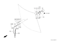 Стеклоочиститель впереди. Запчасти для комбайнов tucano 580-570 № машины c3800011 - c3899999