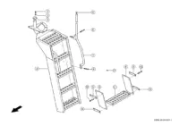 Лестница для подъема. Запчасти комбайнов tucano 580-570 № машины c3800011 - c3899999