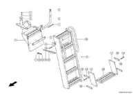 Лестница для подъема. Запчасти комбайнов tucano 580-570 № машины c3800011 - c3899999. Схема 1