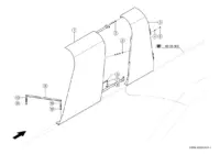 Облицовки справа. Запчасти для комбайнов tucano 580-570 № машины c3800011 - c3899999